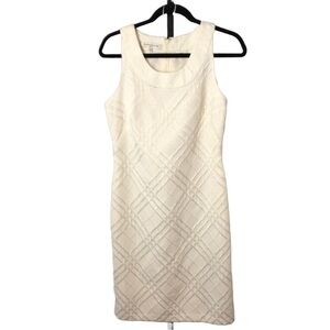 Evan Picone Off White Sleeveless Summer Dress 6